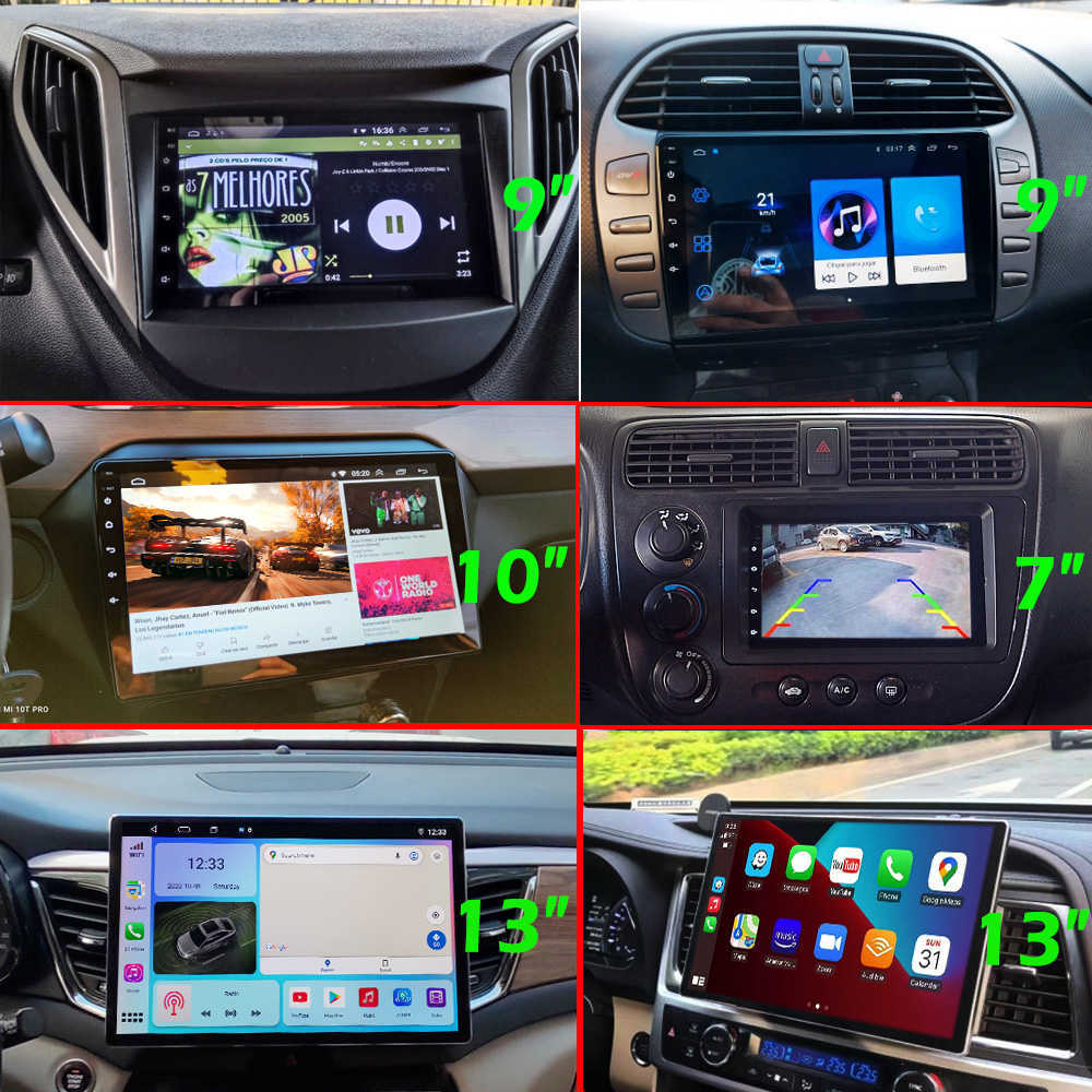 Nouveau 2 Din Android 7 9 10 13 pouces voiture multimédia lecteur vidéo 2DIN stéréo Radio GPS pour Tesla Style Nissan Hyundai Kia Toyota Honda