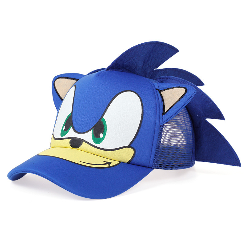 Vente en gros Sonic Kid Hedgehog Sonic Casquette de baseball Casquette décontractée sportive Casquette de baseball réglable