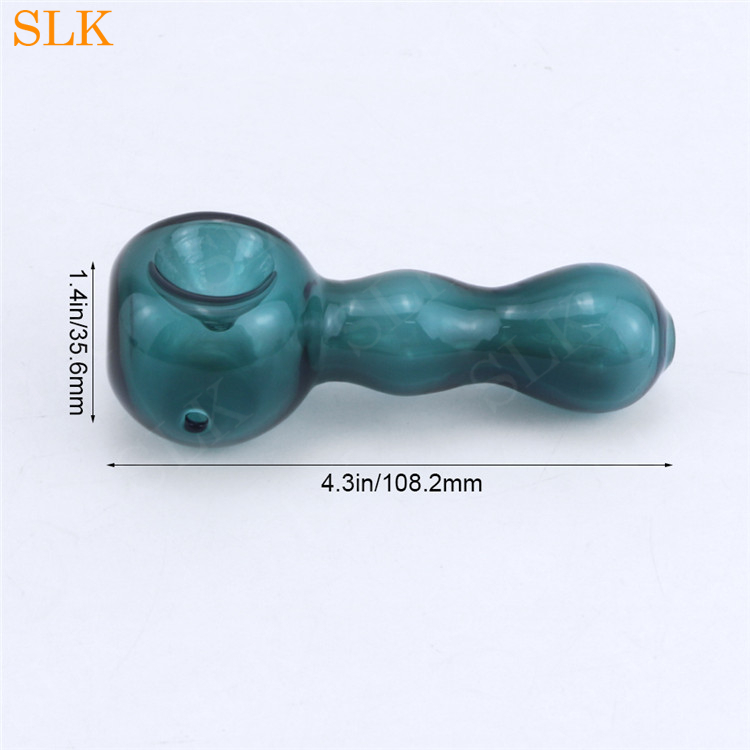 4.3 Inch New Mini Glass Bongs Glass Smoking Pipes Spoon Hand Pipe Oil Burner Tobacco Pipe Smoking Accessories Slkstore