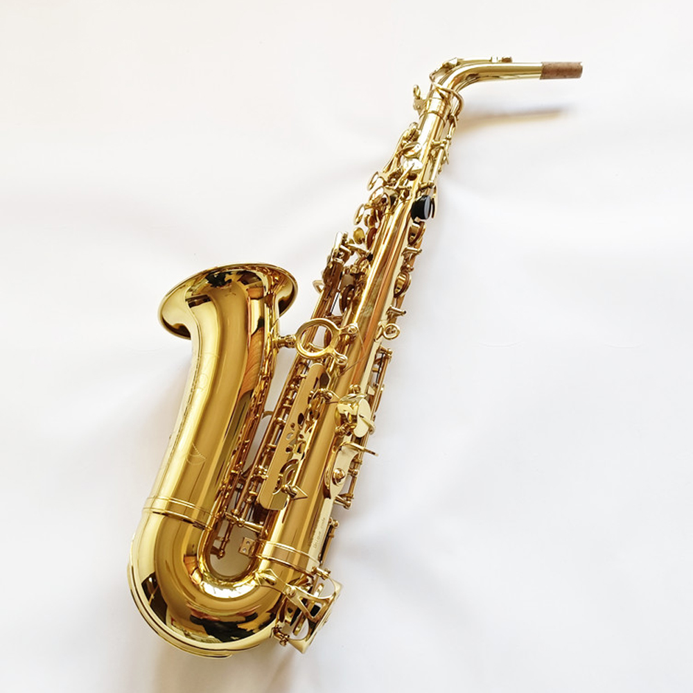 Классический ST110 Alto Saxophone Lacqured Gold Brass Eb Professional Sax Alto с мундштуком аксессуаром