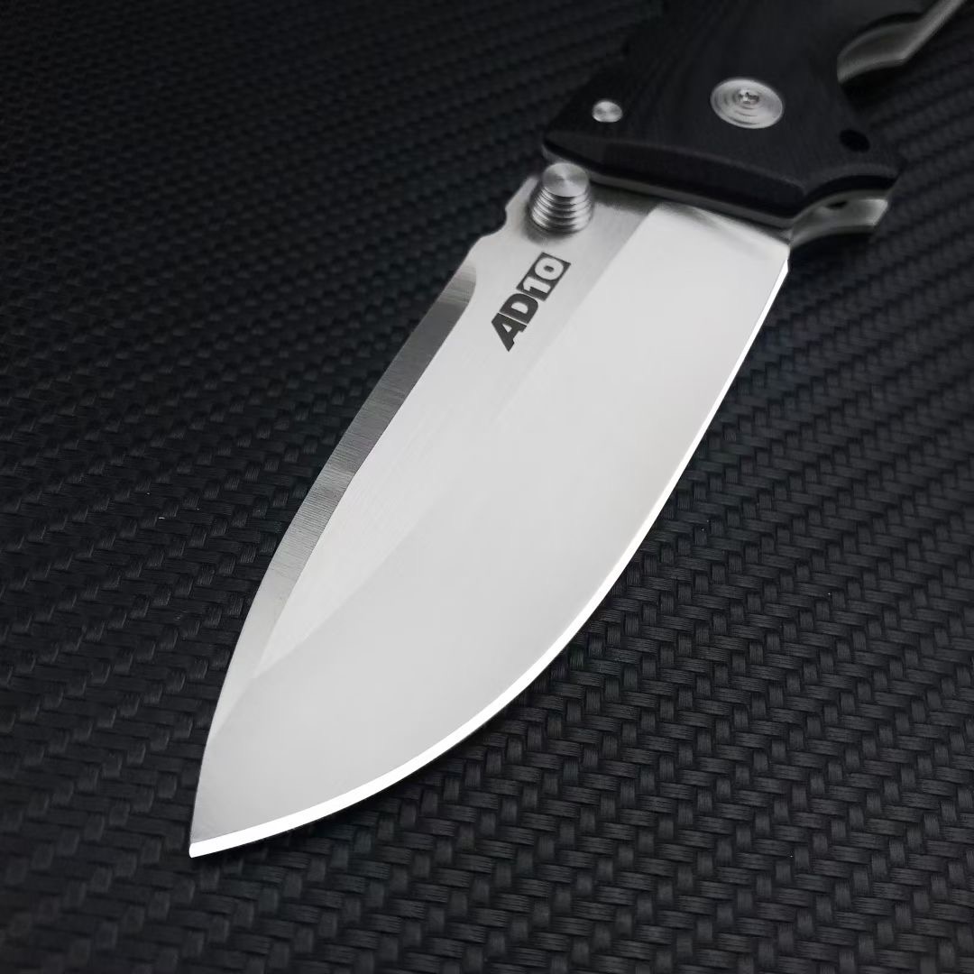 CS AD-10 Folding Knife S35VN White Drop Point Blade Handle AD10 AD15 AD-15 Taktiska knivar med detaljhandelslådan