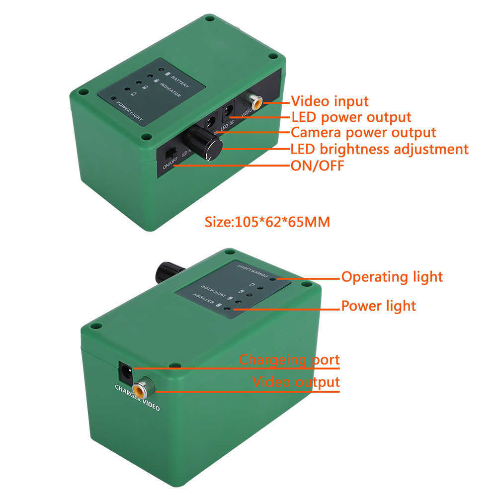 Fish Finder MAOTEWANG Fish Finder Kit de caméra vidéo de pêche sous-marine LED Lights 10M 20M 30M Fishfinder HKD230703