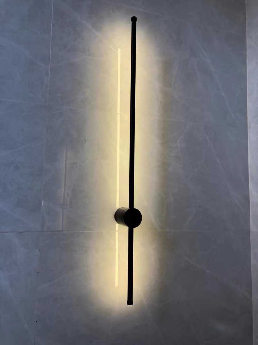 Lampen Nordic Eenvoudige Geometrische Lijnen LED Wandlamp woonkamer thuis licht voor badkamer muur decor lampHKD230701