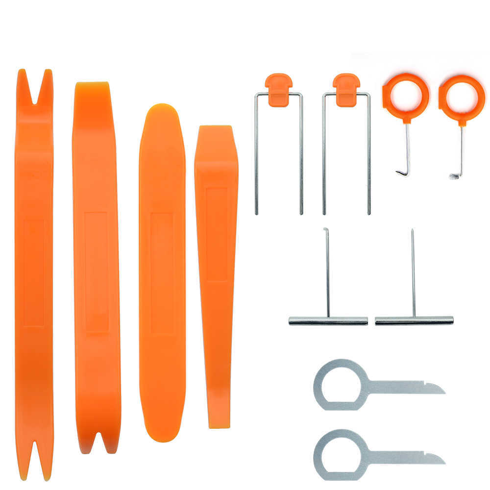 Kit d'outils de démontage automatique en plastique, mise à niveau, Clip de porte d'autoradio, garniture de panneau de tableau de bord, suppression Audio, installateur, Kit de réaménagement à levier