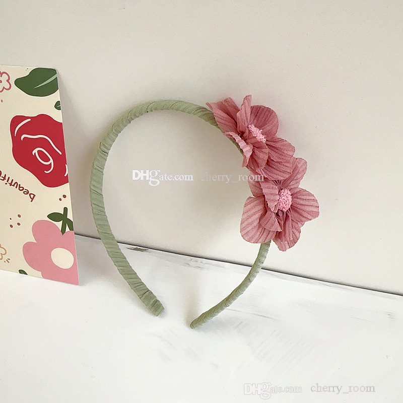 Filles coréennes 3D fleur cheveux accessoires mignon doux fleurs enfants princesse bandeau haircard enfants mode cheveux bâtons B418