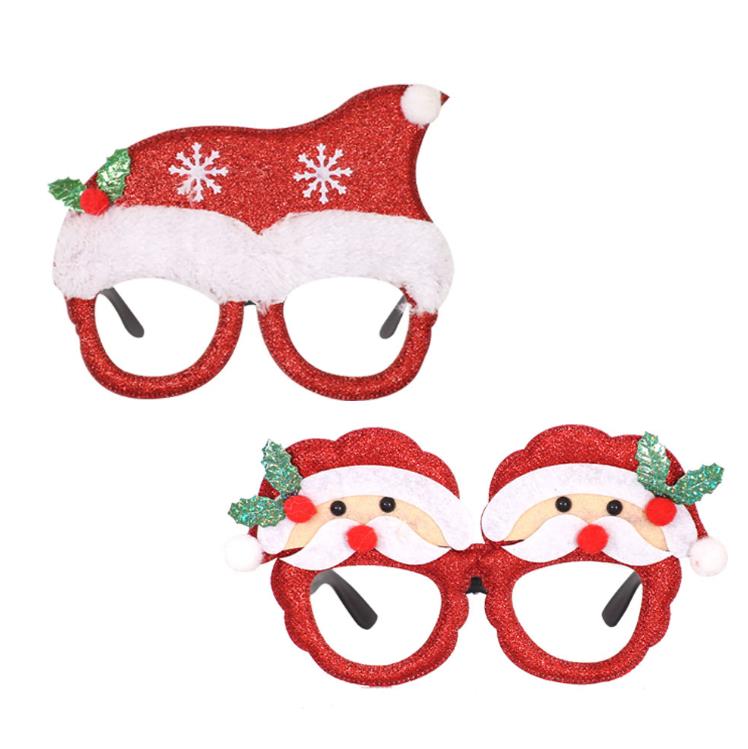 Lunettes de noël père noël arbre de noël lunettes photo accessoire fête décoration fournitures 40 modèles en option SN819