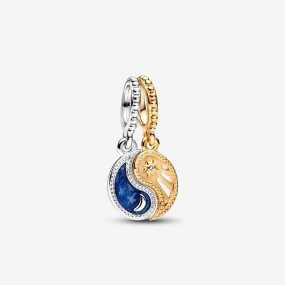 Contas redondas originais com charme de prata de 925 libras, pingente de pulseira de palma de abelha de palma de abelha da série ME, pulseira de Pandora compatível, miçangas