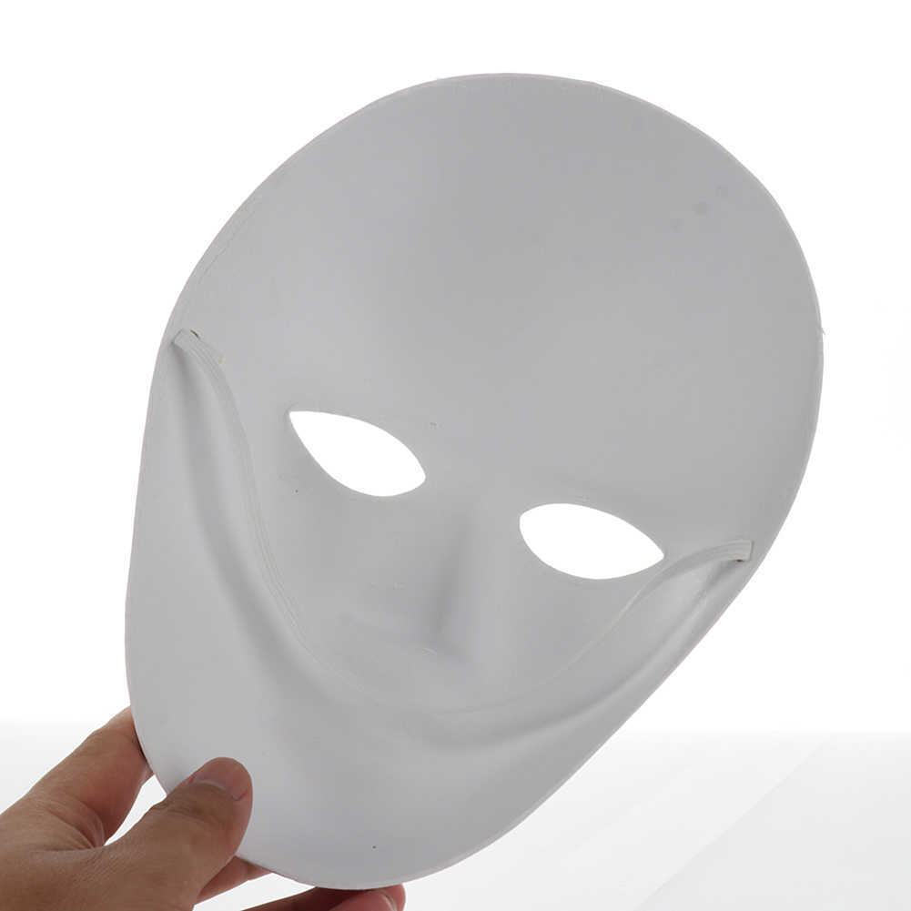 12 pezzi di carta maschera bianca fai-da-te maschera intera opera maschera mascherata maschera di halloween L230704