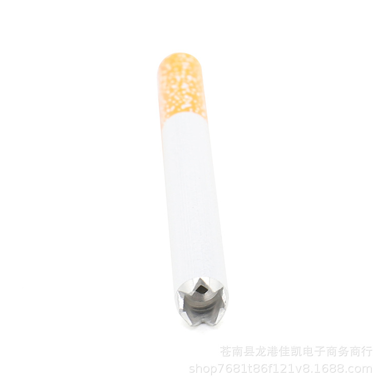 Pipes à fumer alliage d'aluminium fraisage longueur dentée 78MM métal petit ensemble de fumer