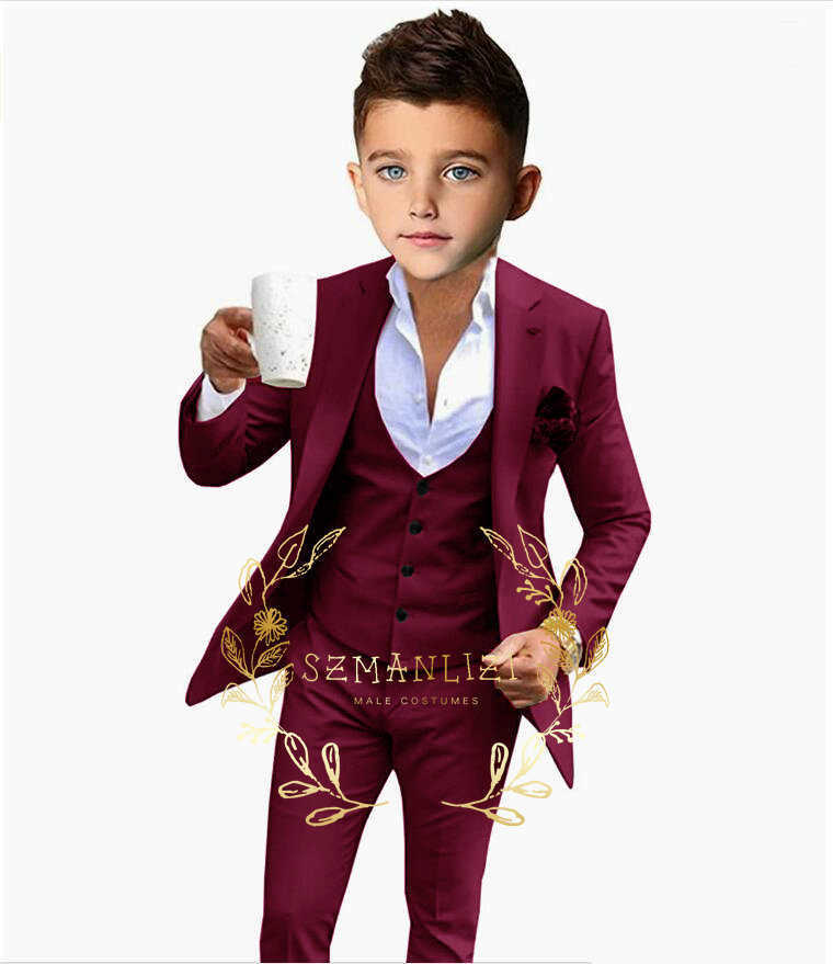 Suits Formal Boy Suit Set for Weddings Children Party Host Costume Wholesale Clothing Costume Enfant Garon 2023HKD230704