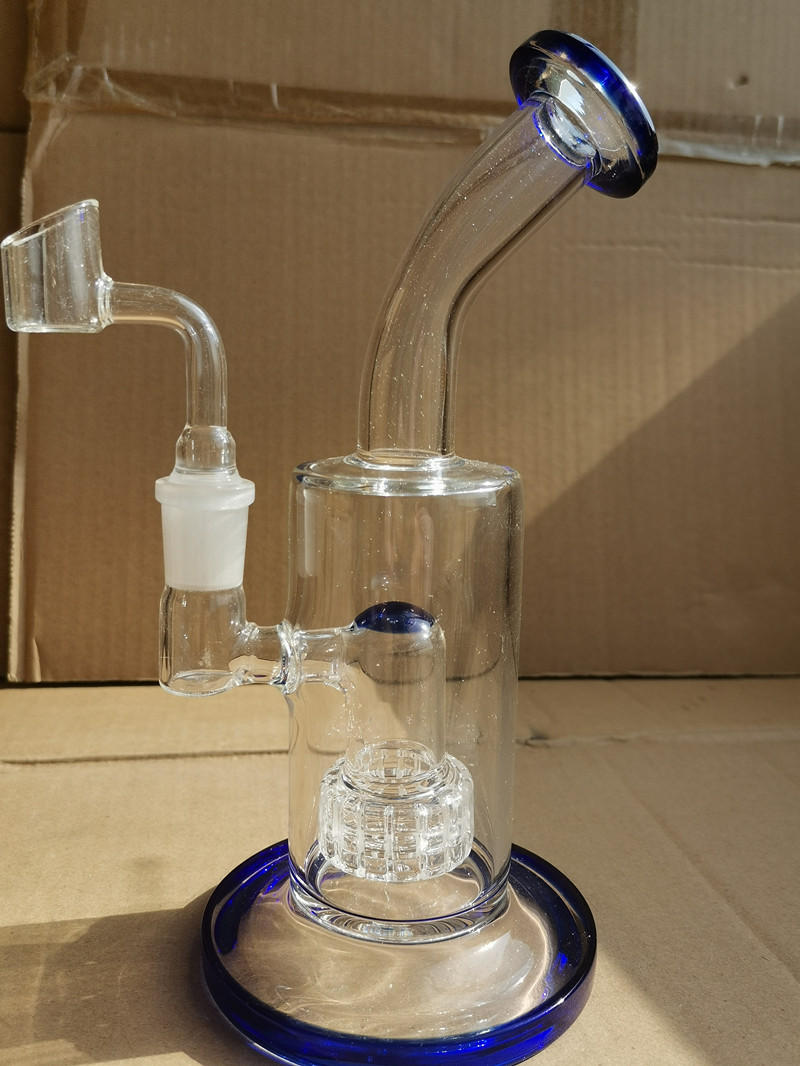 beaker bong matrix perc narghilè fumo pipe ad acqua inebrianti dab rig accessori fumatori chicha riciclatore Bong ad acqua con banger da 14 mm