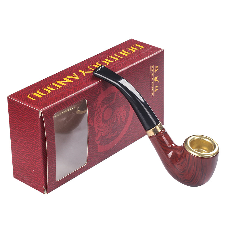 Smoking Pipes New Resin Pipe Metal Pot Men's Dry Tobacco Rod Pipe