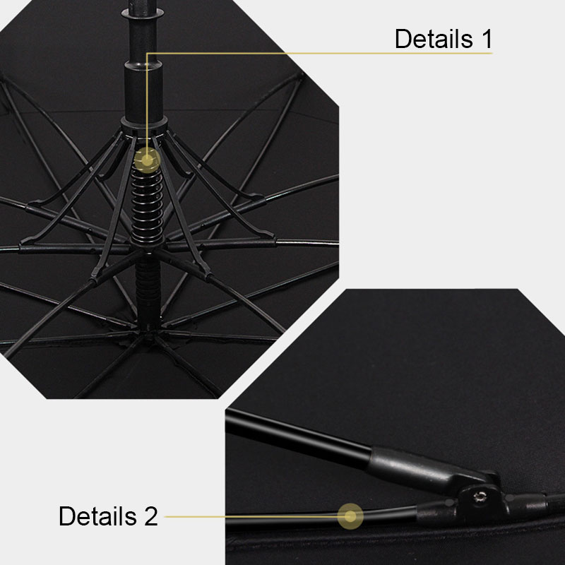 60 -calowy parasol golfowy z 2 logo