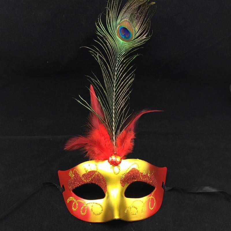 Mardi Gras Masks Feathers For Adult Men Women Girls Costume Mask for Masquerade Festival Wedding Party Birthday Halloween L230704