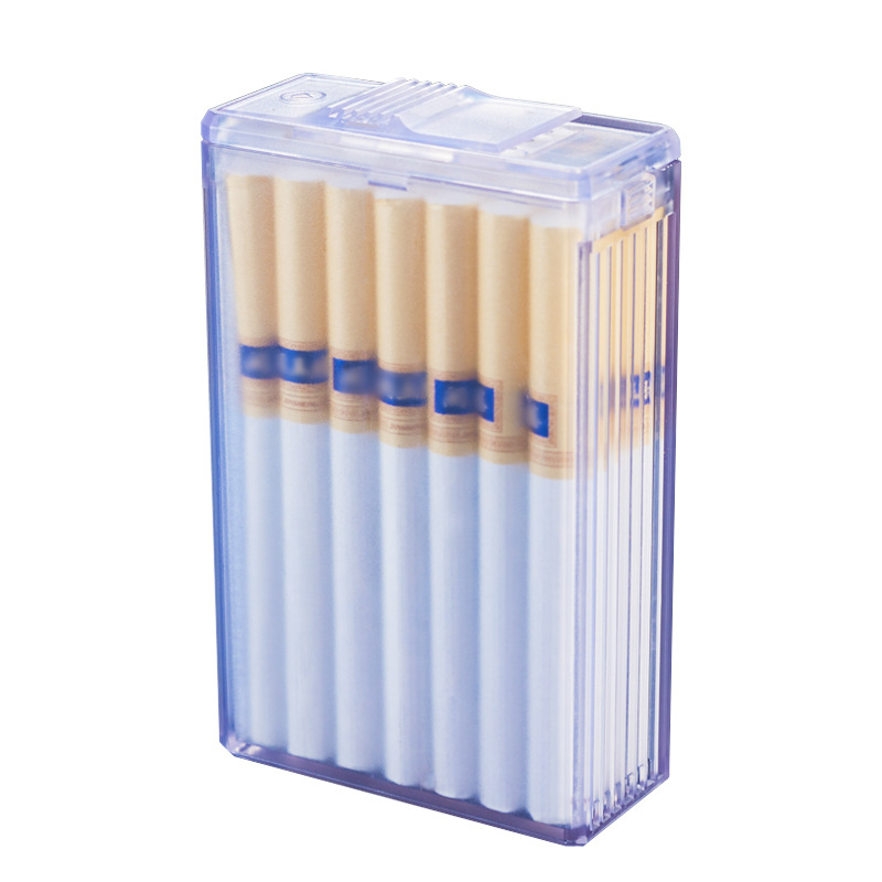 Pipe da fumo Confezione da 20 scatole sigarette da uomo Scatola sigarette in plastica con coperchio scorrevole personalizzato creativo