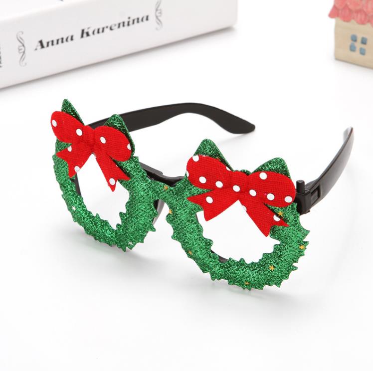 Lunettes de noël père noël arbre de noël lunettes photo accessoire fête décoration fournitures 40 modèles en option SN819