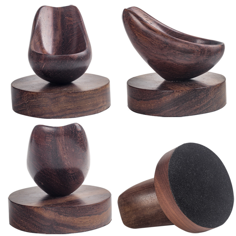 Pipes à fumer bois de santal noir cuillère créative en forme de support de tuyau unique base d'affichage de tuyau accessoires de tuyau masculins