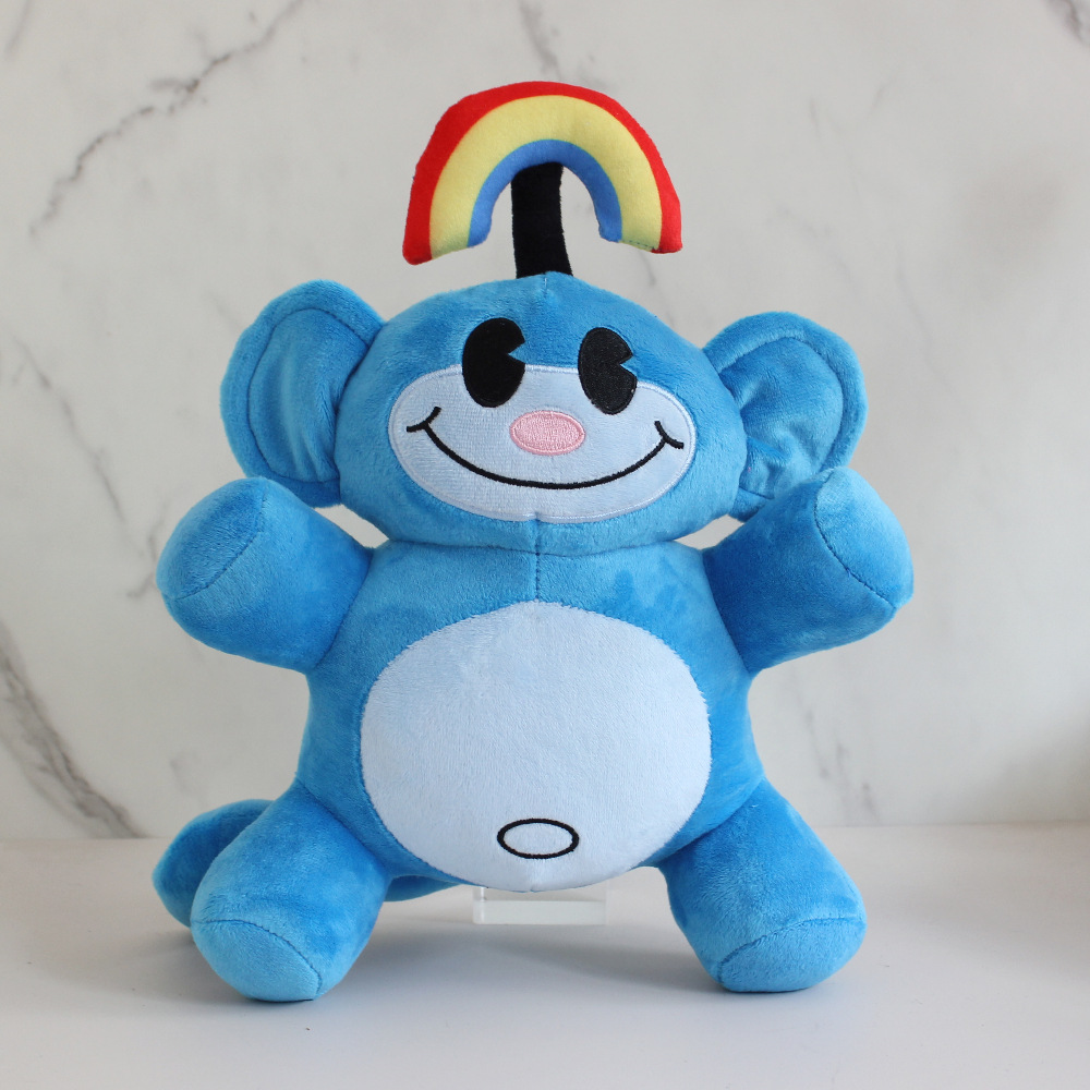 En gros mignon arc-en-ciel singe en peluche Singe En Peluche Poupée Animal En Peluche jouet enfants jeu compagnon de vacances cadeau chambre décoration