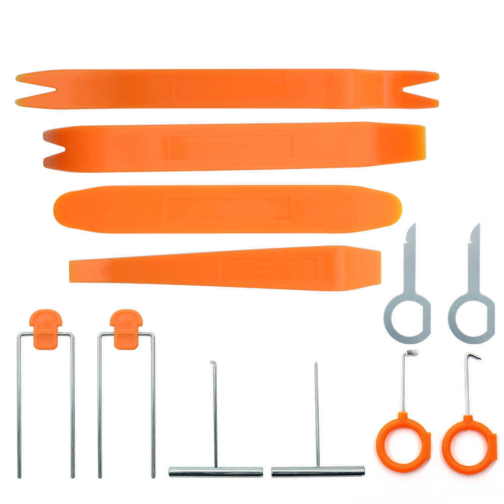 Kit d'outils de démontage automatique en plastique, mise à niveau, Clip de porte d'autoradio, garniture de panneau de tableau de bord, suppression Audio, installateur, Kit de réaménagement à levier