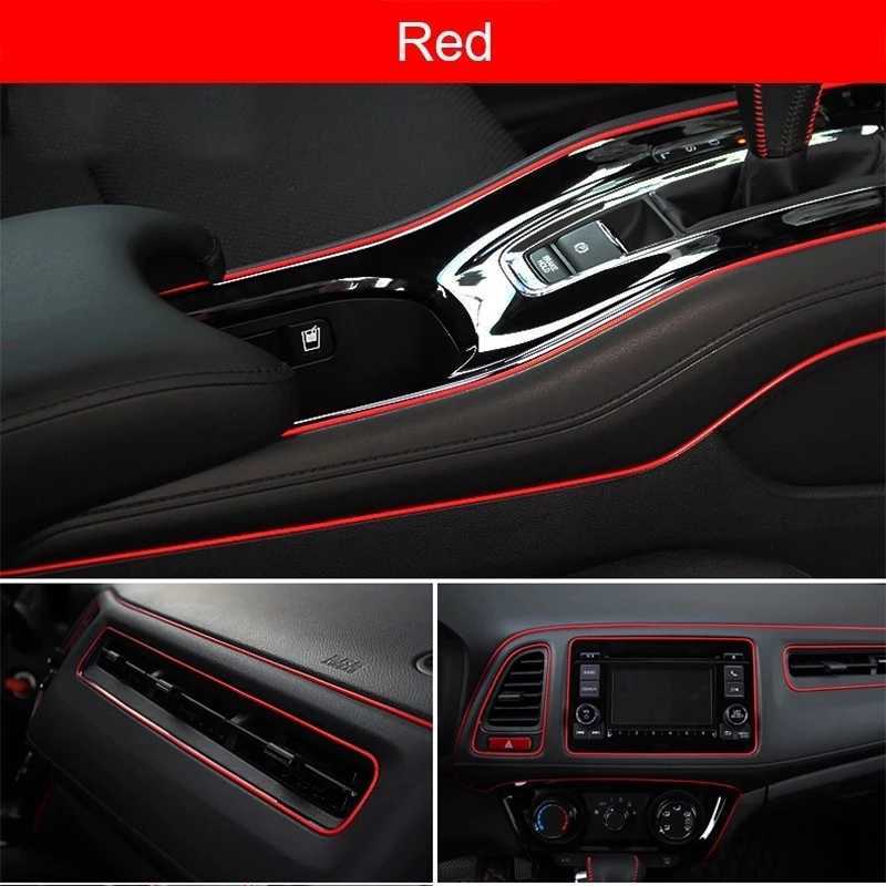 2024 2024 Universal Car Moulding Decoration Flexible Strips 5M/3M/1M Interior Auto Mouldings Car Cover Trim Dashboard Door Car-Styling