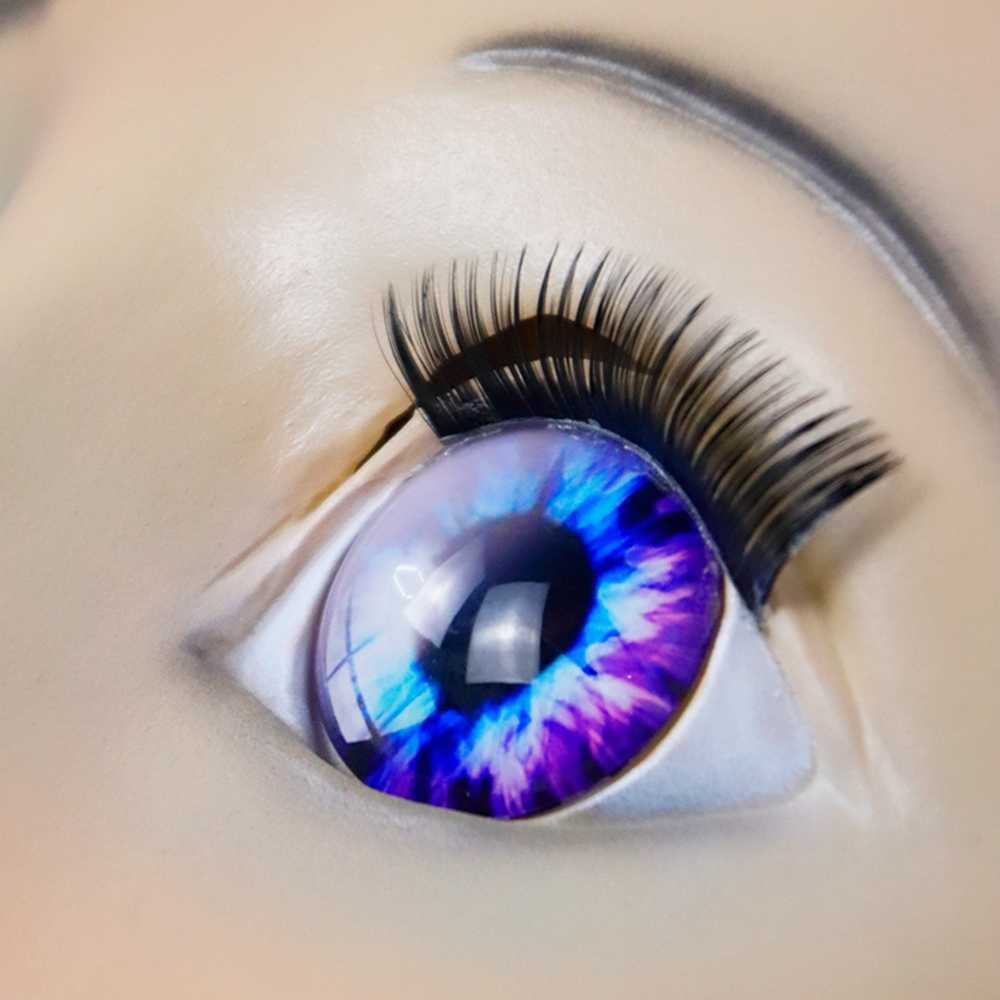 女性の青い目マスクラテックス現実的な人間の皮膚マスクハロウィンダンス仮装美しい性別明らかに女性 L230704