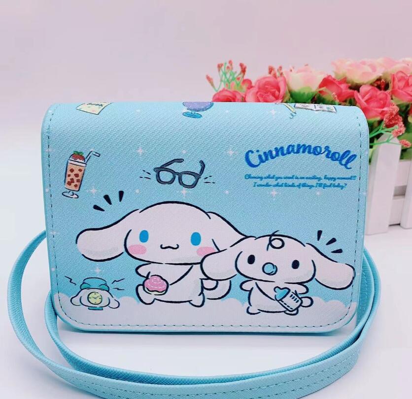 Kawaii Pink White Melody Cinnamoroll Pu Mini One Shoulder Bag Girl Leuke zachte accessoires Bag voor meisje