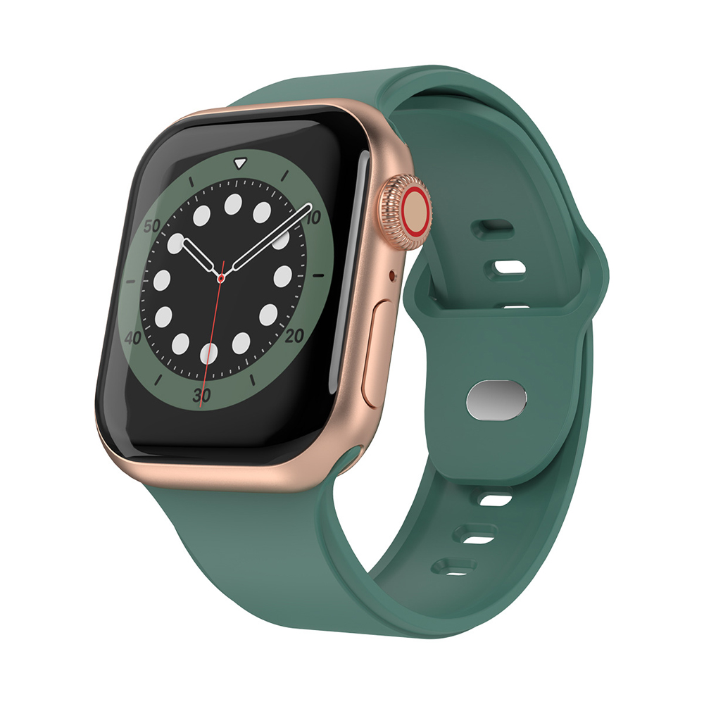 Apple Watch Ultra iWatch Series 8 7 6 5 4 3 2 1 SE Smart Straps Cinturino di ricambio sportivo in silicone morbido 45mm 41mm 40mm 38mm 44mm 42mm 49mm