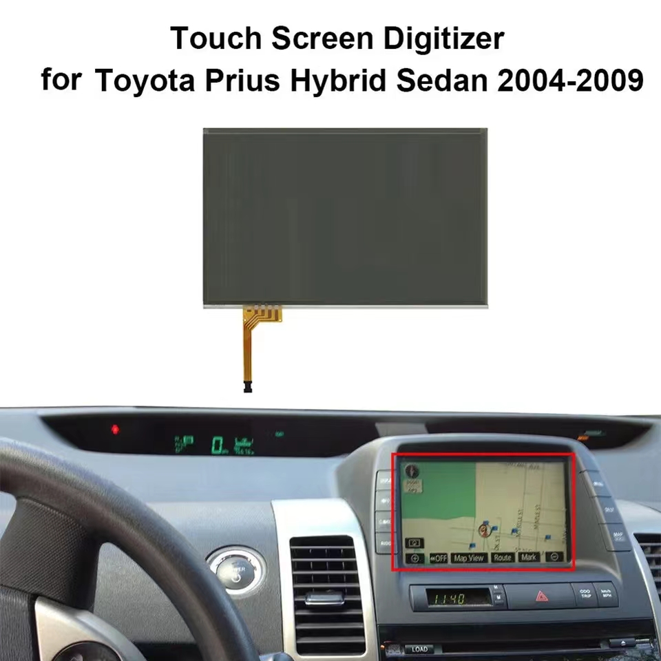 Yeni Orijinal 7.3 inç dokunmatik ekran sayısallaştırıcı LTA070B510F LTA070B512F LTA070B511F TOYOTA PRIUS LEXUS İS250 IS300 IS350 Araç Navigasyon LCD Ekran