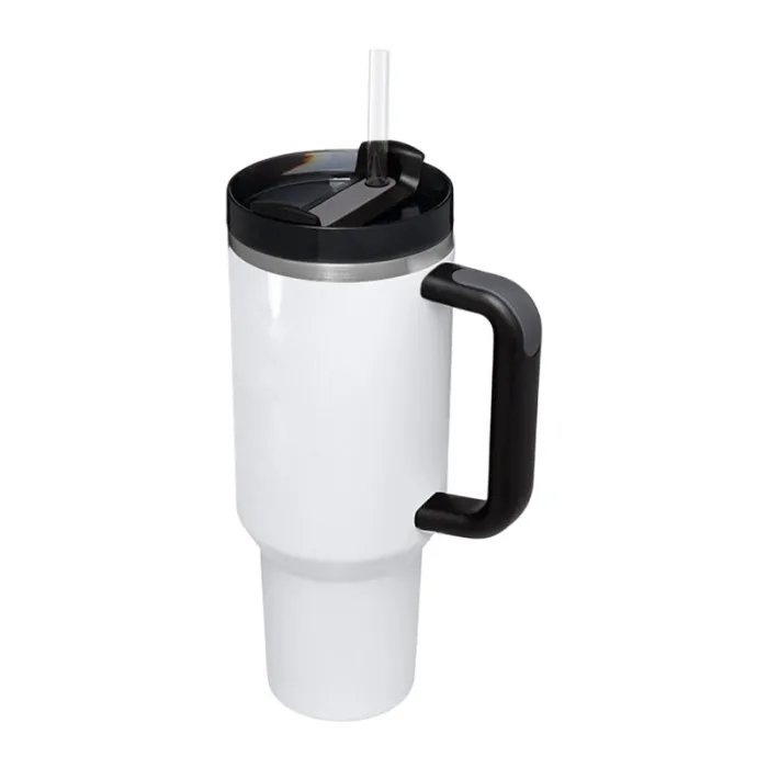 US Stock Gobelet à sublimation de 40 oz avec poignée Version 2.0 Gobelet en acier inoxydable grande capacité Tasse à bière Tasse de voyage isolée Tasse à café de voyage pour bricolage