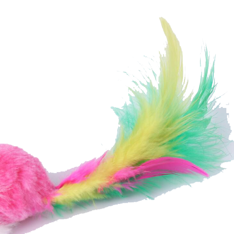 Giocattoli gatti Simulazione di topi di peluche Mouse gatti Cani Divertente FeatherCat Toy Plush Sound