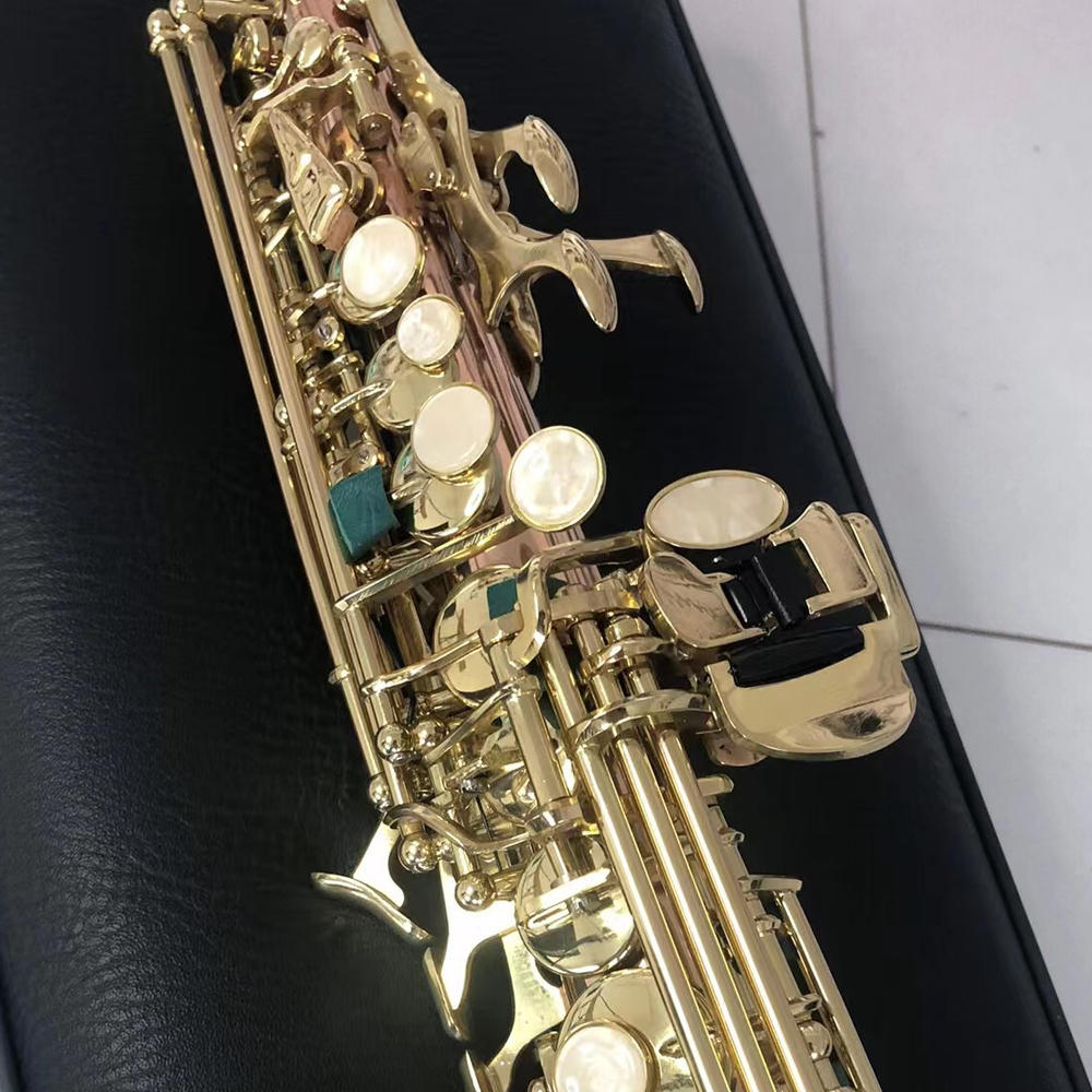 Classic S992 B-flat soprano tube droit saxophone intégré phosphore cuivre instrument de jazz fabrication artisanale japonaise avec accessoires