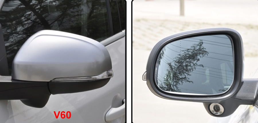För Volvo V40 2012-2019 / V60 2012-2018 Biltillbehör Sidobackspegel Glas Backspeglar Lins med värme
