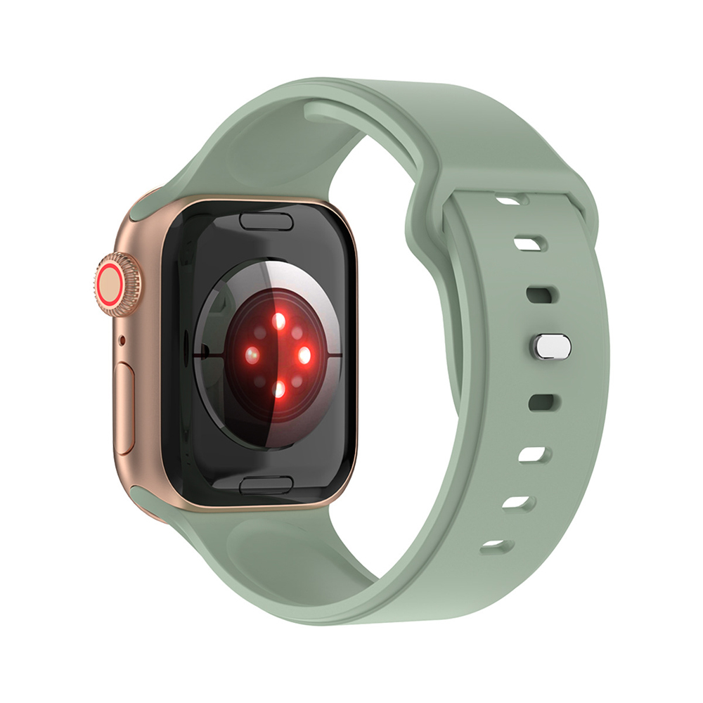 Apple Watch Ultra iWatch Series 8 7 6 5 4 3 2 1 SE Smart Straps Cinturino di ricambio sportivo in silicone morbido 45mm 41mm 40mm 38mm 44mm 42mm 49mm