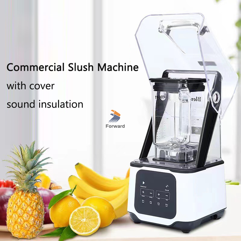 110V 220V Ice Crusher Maker Maker Fruit Mixer Electric Sound Paintion Cover Blender тихий сомолпный сглажи