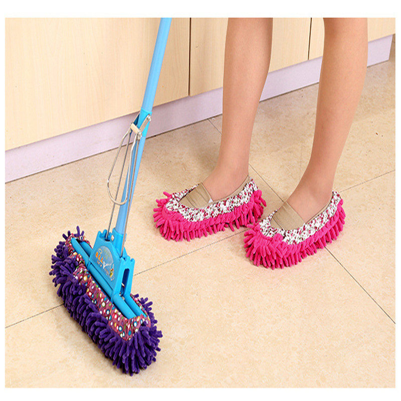 Multifunction Floor Dust Cleaning Slippers Shoes Lazy Mopping Shoes Home Floor Cleaning Micro Fiber Cleaning Shoes G0705