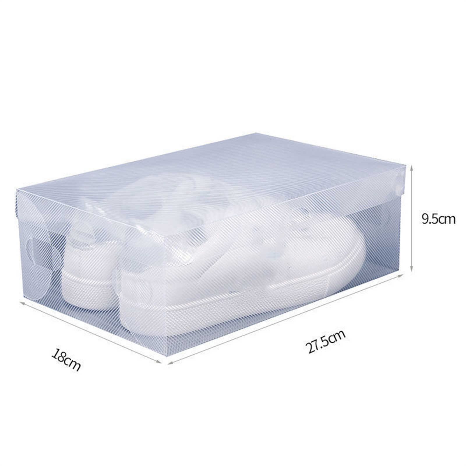 / Set Fold Chaussures En Plastique Cas Épaissi Transparent Tiroir Cas Boîtes À Chaussures En Plastique Boîte Empilable Organisateur De Chaussures Shoebox L230705