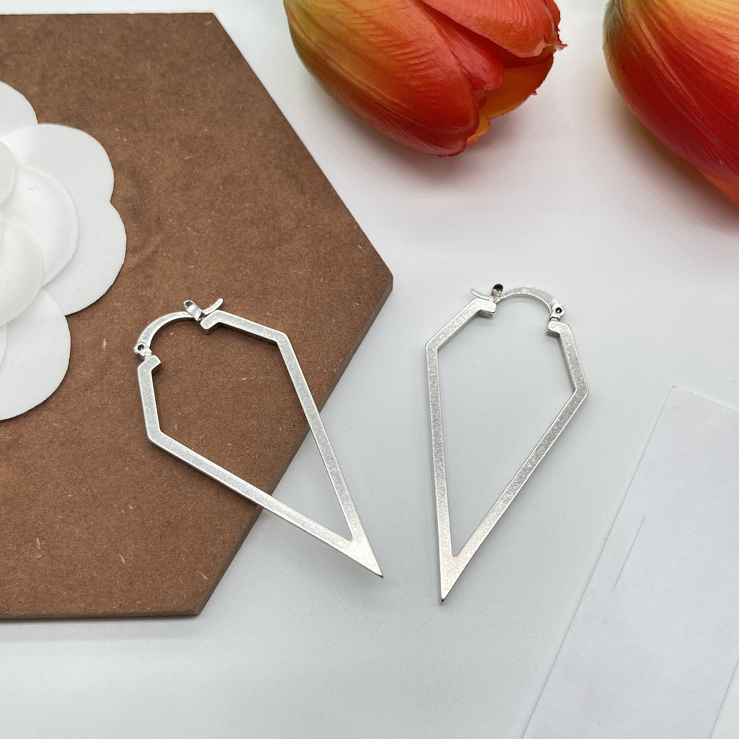 Designer exaggerated geometric earrings The first choice for fashionable ladies High quality exquisite workmanship stainless steel popular jewelry is fast