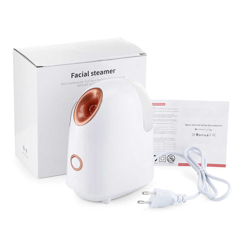 Steamer facciale Nano Ionic Hot Mist Face Home Sauna Spa Umidificatore Atomizzatore donna Uomo Idratante Sblocca i pori 230705