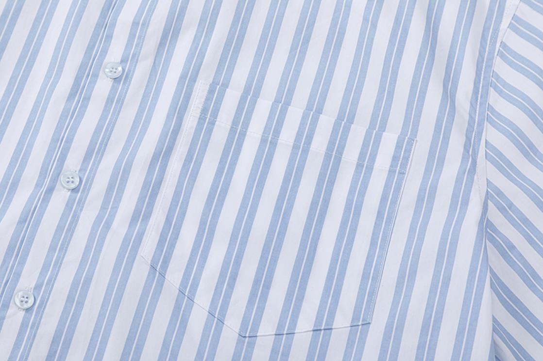 2023 Erkek Tasarımcılar T Shirt Stripe Desen Adam Rahat Gömlek Paris Sokak Trend Hip Hop Üstleri Tees Giysileri Tshirts Giyim