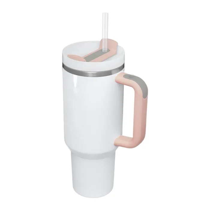 US Stock Gobelet à sublimation de 40 oz avec poignée Version 2.0 Gobelet en acier inoxydable grande capacité Tasse à bière Tasse de voyage isolée Tasse à café de voyage pour bricolage