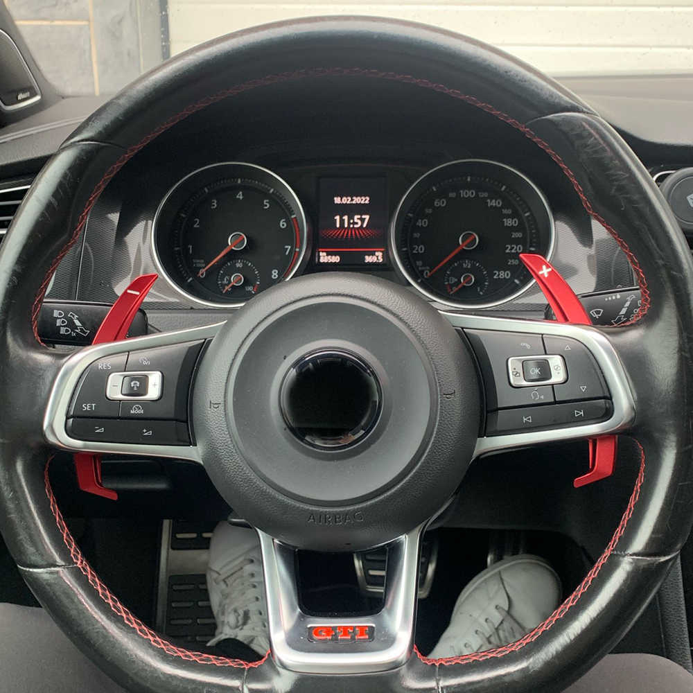 Novo 2X Substituição Volante Shift Paddle Shifter Para VW GOLF GTI R GTD GTE MK7 POLO GTI Scirocco Tiguan Rline PASSAT T-ROC