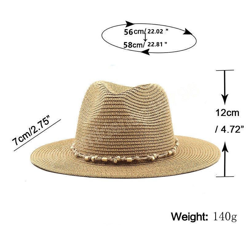 Panama kapelusz Fedora z czarnym paskiem letni kapelusz przeciwsłoneczny na plażę dla mężczyzn składany podróżny pakowalny kapelusz typu Staw solidny kapelusz z szerokim rondem