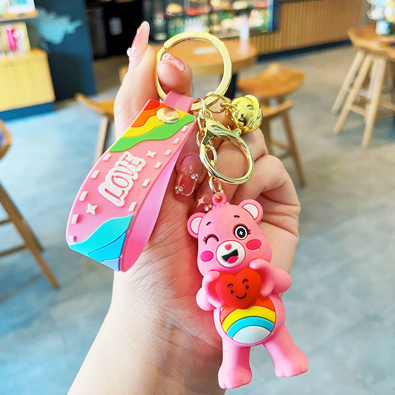 Love Bear Nyckelring Söt Trend Utsökt Toy Keychain Bag hänge