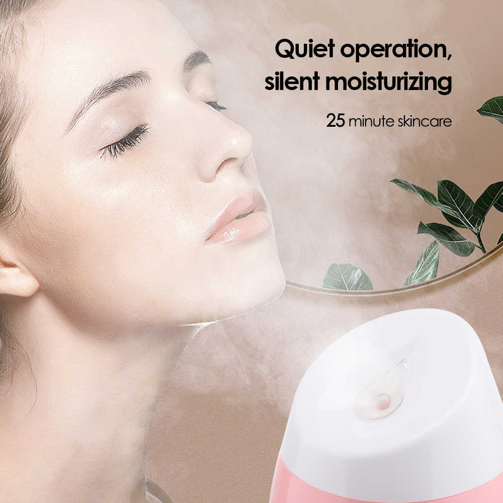 Vaporizzatore facciale Dispositivo di bellezza a vapore caldo Nano Ionic Mist Idratante Vaporizzatore Pulizia dei pori Umidificatore viso Spa 230705