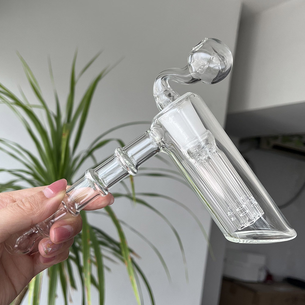 Martello di vetro Tubo da fumo Braccio Albero Perc Manico Tubi narghilè Bong Accessori Dab Rig Tools