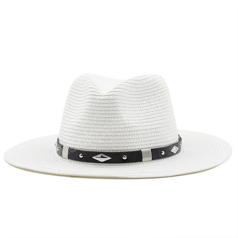 Moda estate cappello di paglia di carta pieghevole donna viaggio spiaggia cappello da sole vacanza protezione UV cappello a tesa larga donne e uomini