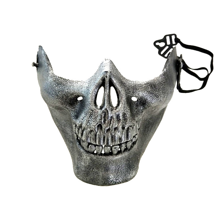 Cadılar Bayramı için Yeni Koruyucu Maske Kafatası Maskesi CS Savaş Dişli Yarım Yüz Koruyucu Terör Maskesi Kafatası Savaşçısı