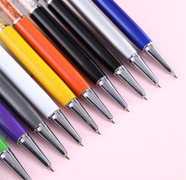 Creative Bling Crystal Ballpoint Pen Creative Pilot Stylus Touch Pen для написания канцелярских канцелярских канцелярских канцелярских канцелярских канцелярских товаров подарка JL1467