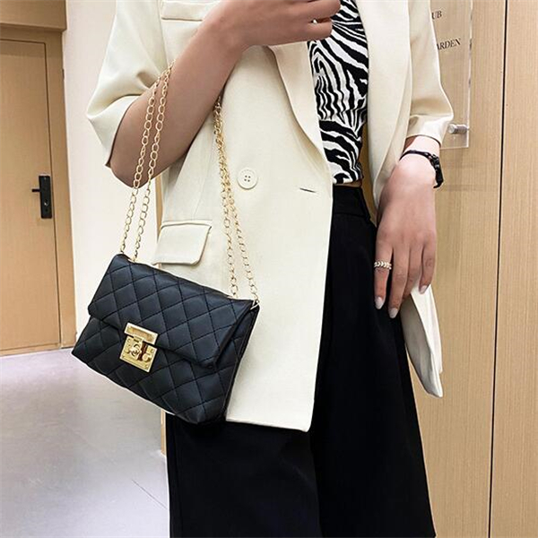 Fashion handbag designer women's square buckle mini chain fashion brand classic messenger bag fashion coin purse