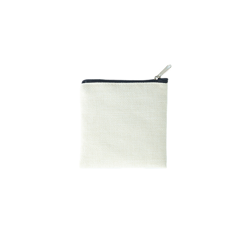 100 sztuk portmonetki sublimacja DIY biała pusta pościel zwykły kwadratowy kosmetyczka Mix rozmiar